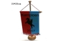 Cool Table Top Flags , Personalized Stick Flags With Stainless Steel Flag Pole And Stand supplier