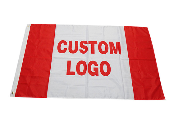 Digital  Screen Printing Custom Advertising Flags 3X5ft Polyester