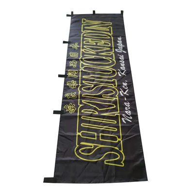 Outdoor Indoor Custom Vertical Banner Flags 180x60cm Polyester Fabric