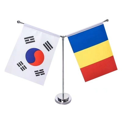 65g Polyester Office Desk Flags Thermal Sublimination Printing