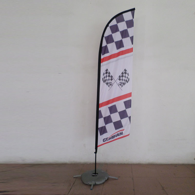 Advertising Barber Feather Flag Single Double Sides Printing