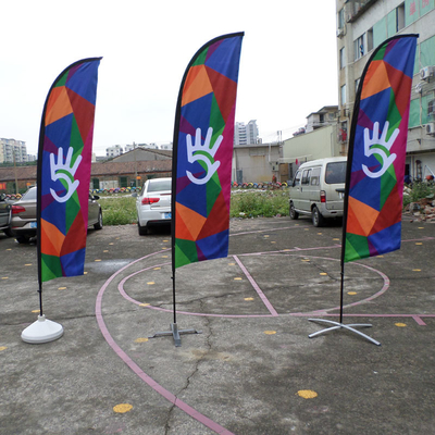 Digital Printing Outdoor Beach Flag Yaoyang Advertising Feather Flags