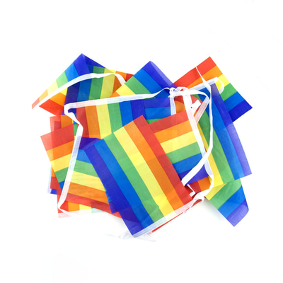 Triangle Square Rectangle LGBT Flag 100 Polyester Material For Outdoor
