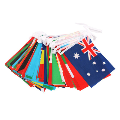 World Cup Small Country String Flag Polyester PE PVC Material
