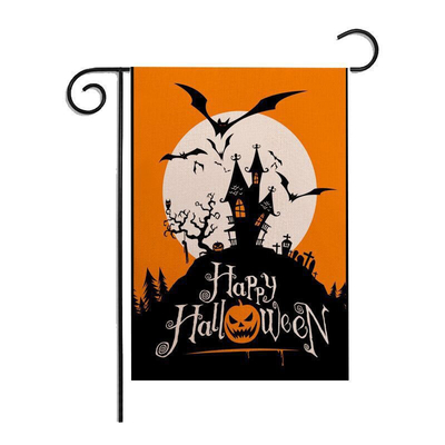 Halloween Decoration Garden Flags Linen Material Sublimation Printing