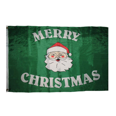 YAOYANG Full Color Custom Polyester Flag Merry Christmas Flag 3x5