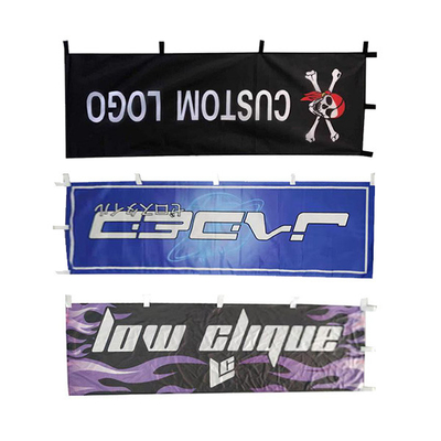 Outdoor Mini Nobori Flag Vertical Advertising Flags Customized Logo Printing