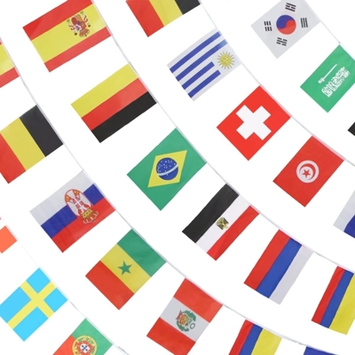 32 Countries String Flags Of The World Digital Printing Silk Printing
