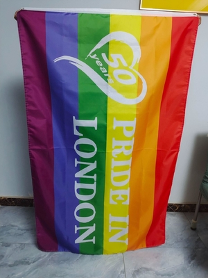 Digital Printing 3x5 LGBT Flag Gay Lesbian Bisexual Pride Flag