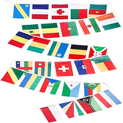 2022 QATAR World Football Cup String Banner Flags International String Flags