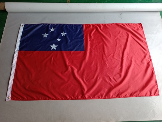 Polyester Samoa Country Flag 3X5ft CMYK Color Samoa National Flag