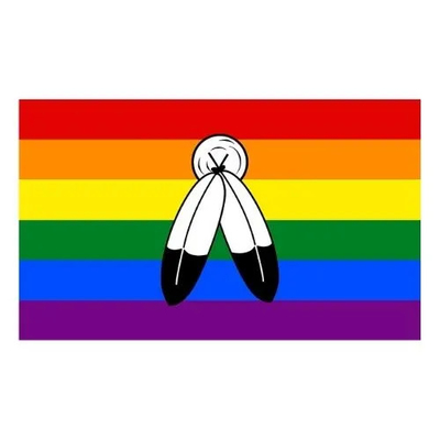 Digital Printing Rainbow LGBT Flag 3x5 Ft 100D Polyester Bisexual Flag