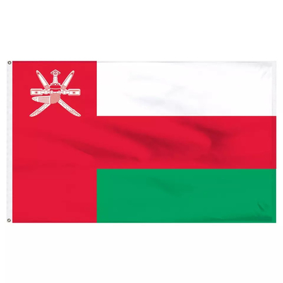 Factory Wholesale Custom Flags 3X5ft 100% Polyester Oman National Flag