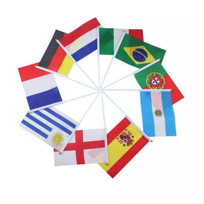 White Pole Personalised Hand Held Flags 100D Polyester Afghanistan International Flag