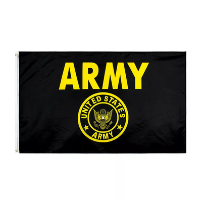 Custom Polyester Countries Army Flags 3x5ft Eco Frendly CMYK Color Printing