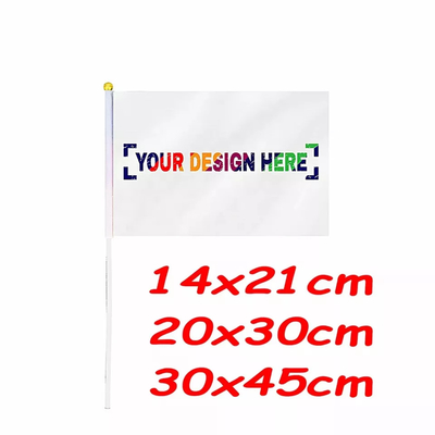 Custom Logo Small Hand Flags LGBT Flag Portable 14x21cm/20x30cm/30x45cm