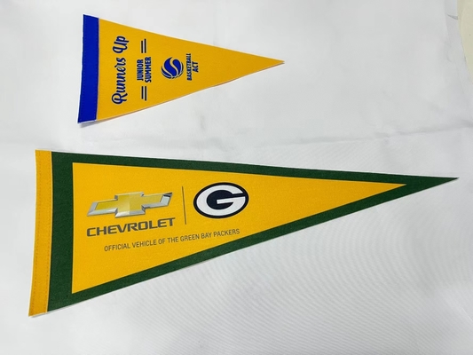 Custom Size Non Woven Triangle Pennant Banner Factory Directly Sale