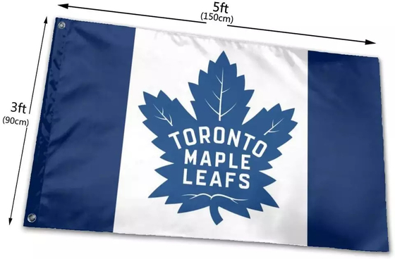 Pantone Color Toronto Maple Leaf Flag 3x5ft Silk / Digital / Sublimation Printing