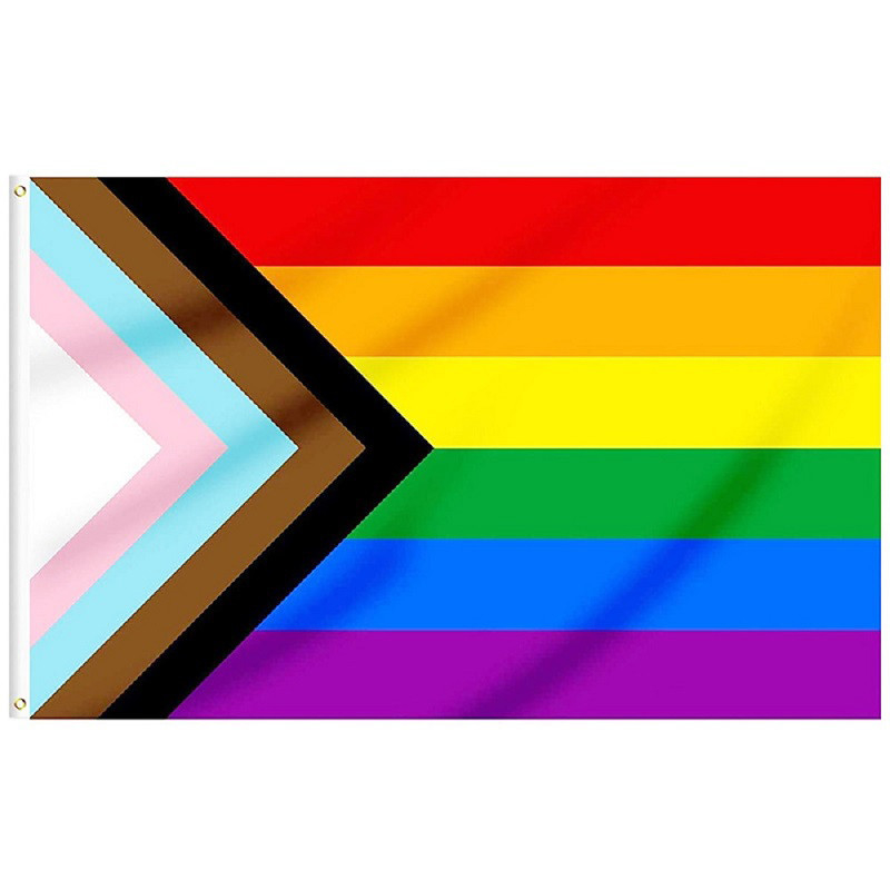 Digital Printing  Bisexual LGBT Flag 3x5 Ft 100d Polyester Material