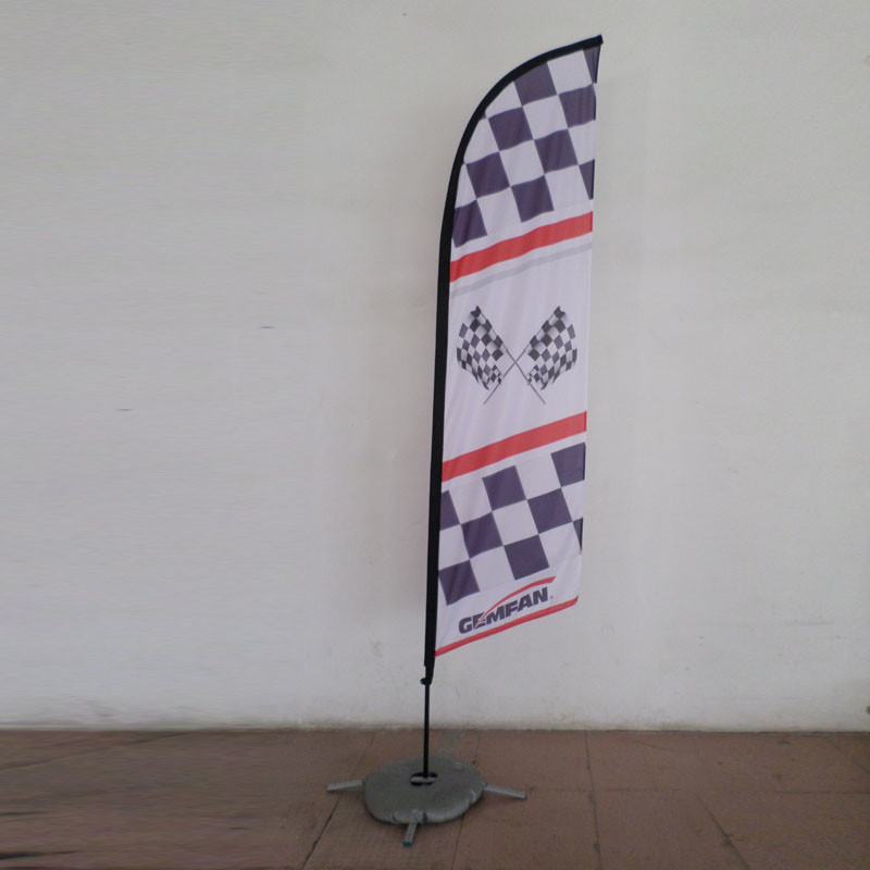 Promotional Outdoor Beach Flag Single And Double Sides Printing
