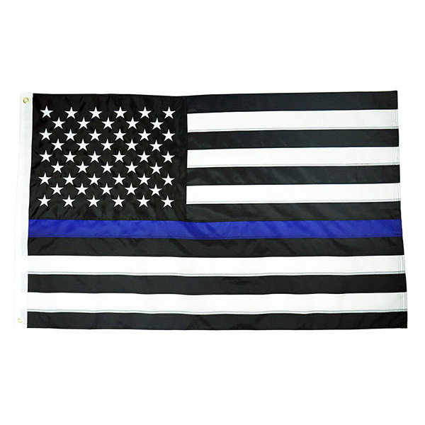 90x150cm Custom Polyester Flag National America Blue Line Flags