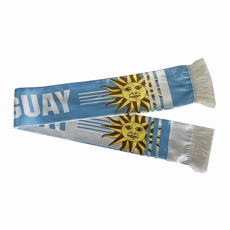 Custom National Flag Print Scarf Yaoyang Uruguay Soccer Scarf